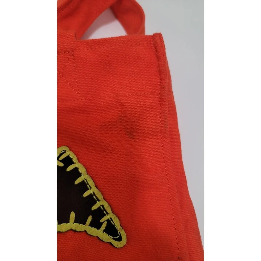 Halloween Trick Or Treat Bags Set - Purple Cat & Orange Pumpkin Design With Hand